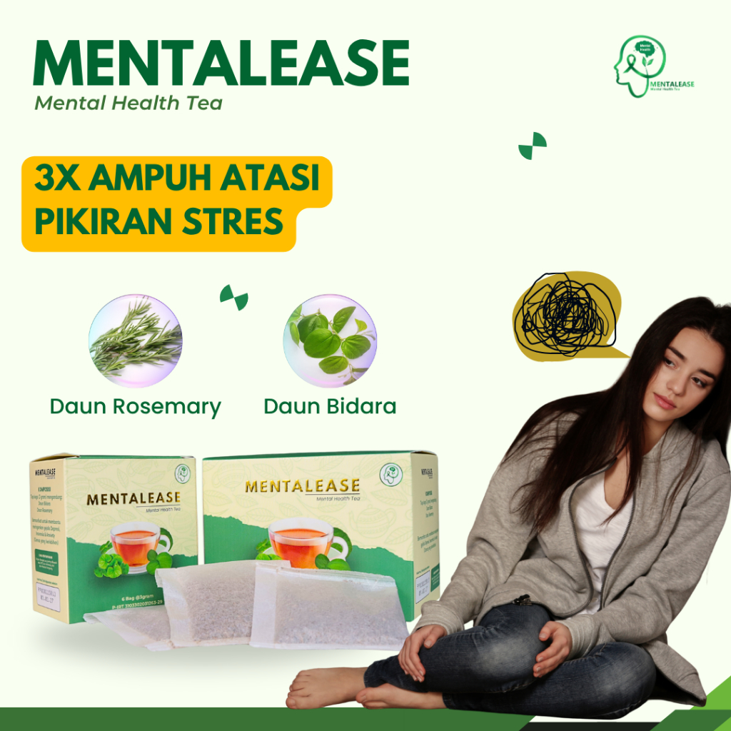 

Ampuh untuk Ringankan Pikiran Stres - Mentalease Teh Herbal Kesehatan Untuk Menenangkan Pikiran