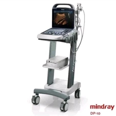 USG DP-10 Mindray plus Doppler dan probe USG 2 dimensi trolley printer - full set