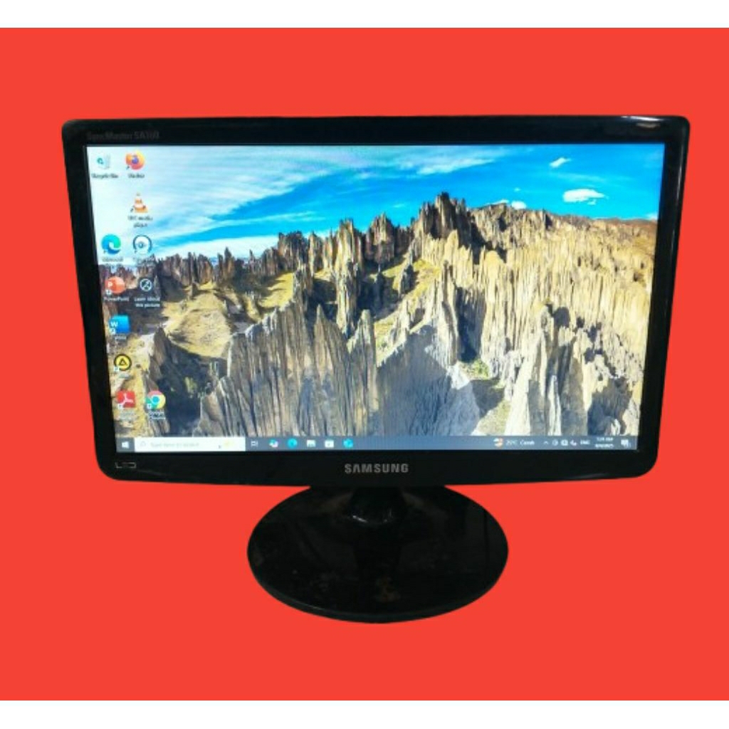 Monitor Komputer 19inch Samsung LCD Bening Tidak ada Adaptor Terimakasih