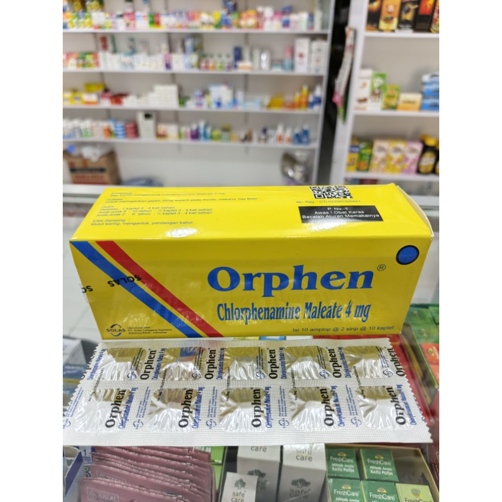 Orphen / CTM / Mengatasi gejala alergi, pilek, gatal-gatal