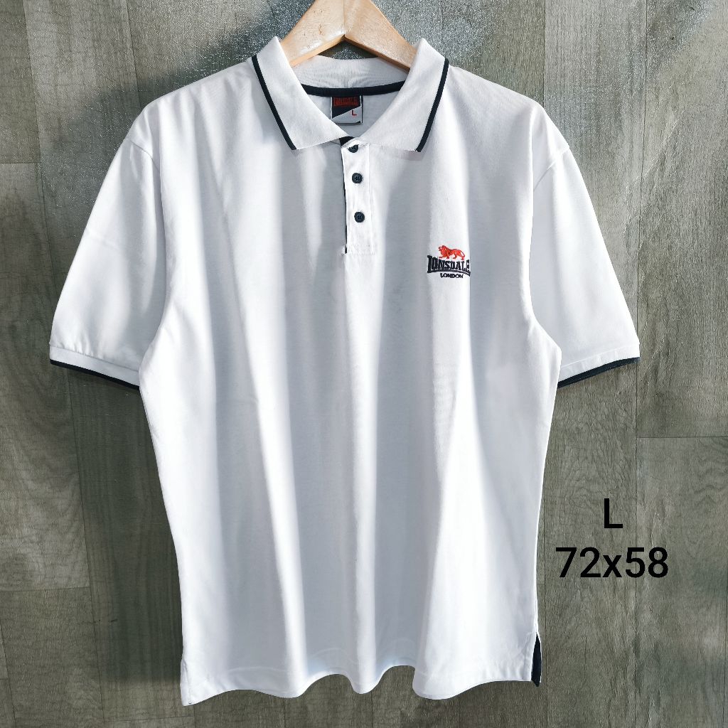 Kaos Kerah Lonsdale Bordir Second Branded