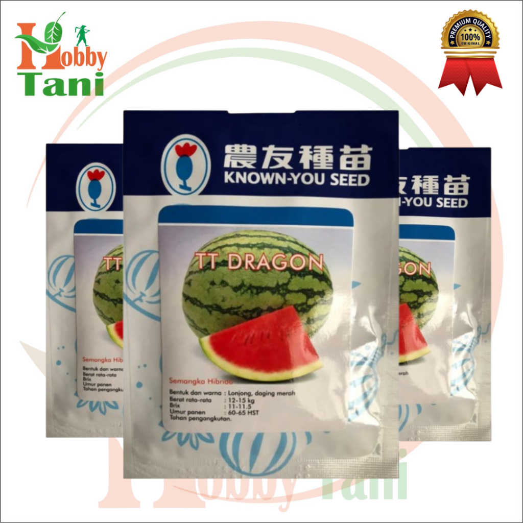 BENIH SEMANGKA MERAH MERONA TT DRAGON ISI KEMASAN 400 Biji ORIGINAL