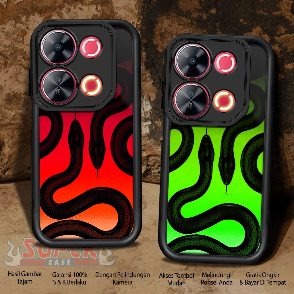 Case Hp For ITEL P65 SNACK SoftCase Glossy casing Handphone Silikon Glass