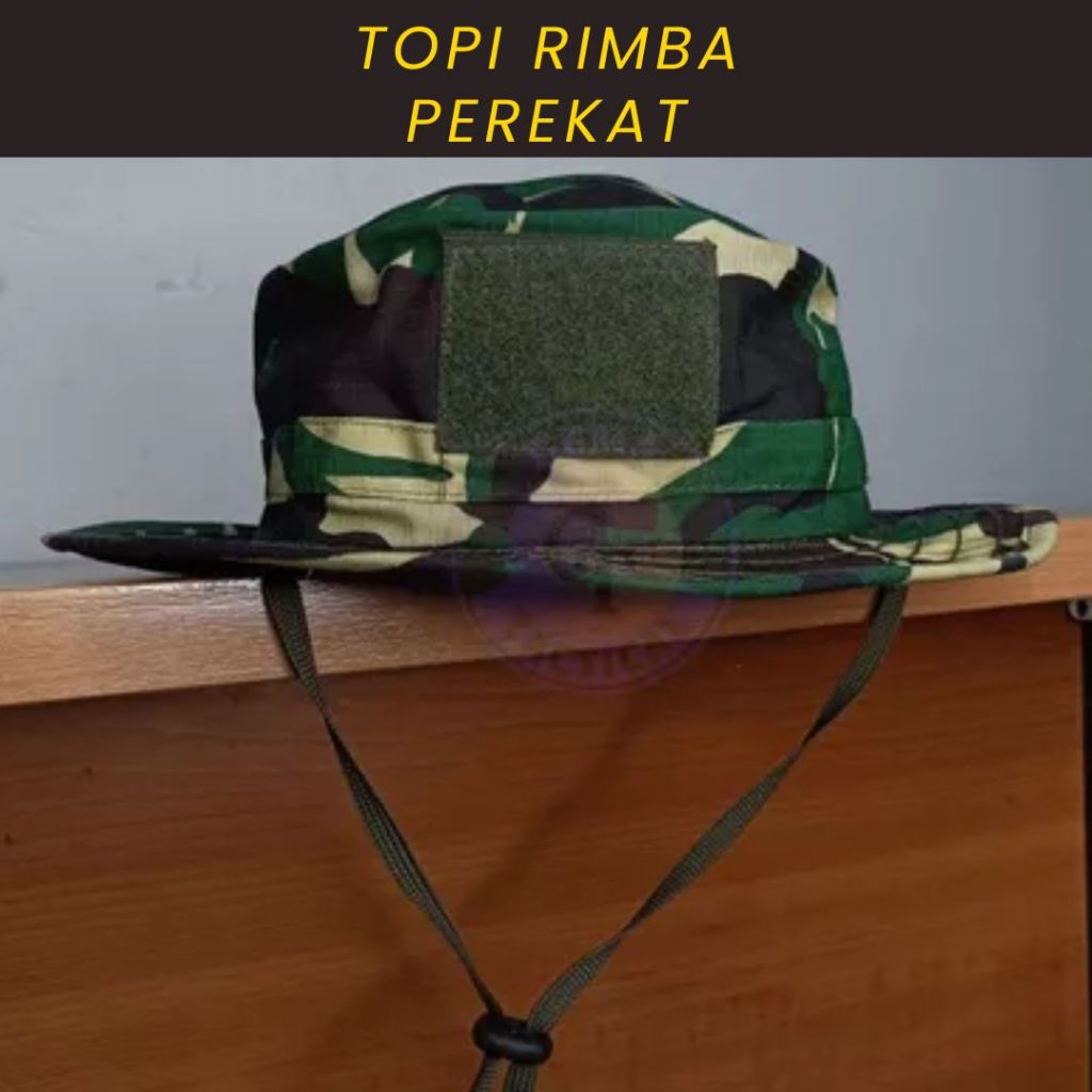 TOPI RIMBA LORENG TNI / TOPI RIMBA PEREKAT / TOPI RIMBA LORENG MALVINAS