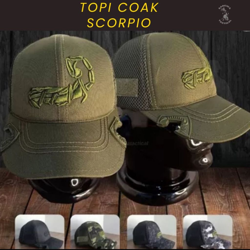 Topi Tactical Scorpio / Topi WR / Topi Pria Distro Baseball Tactical Pria Wanita Cowok Kekinian Orig