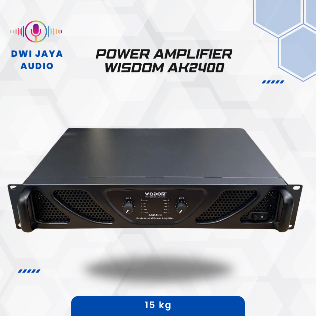 Power Amplifier Wisdom Tipe AK2400 | Power Wisdom