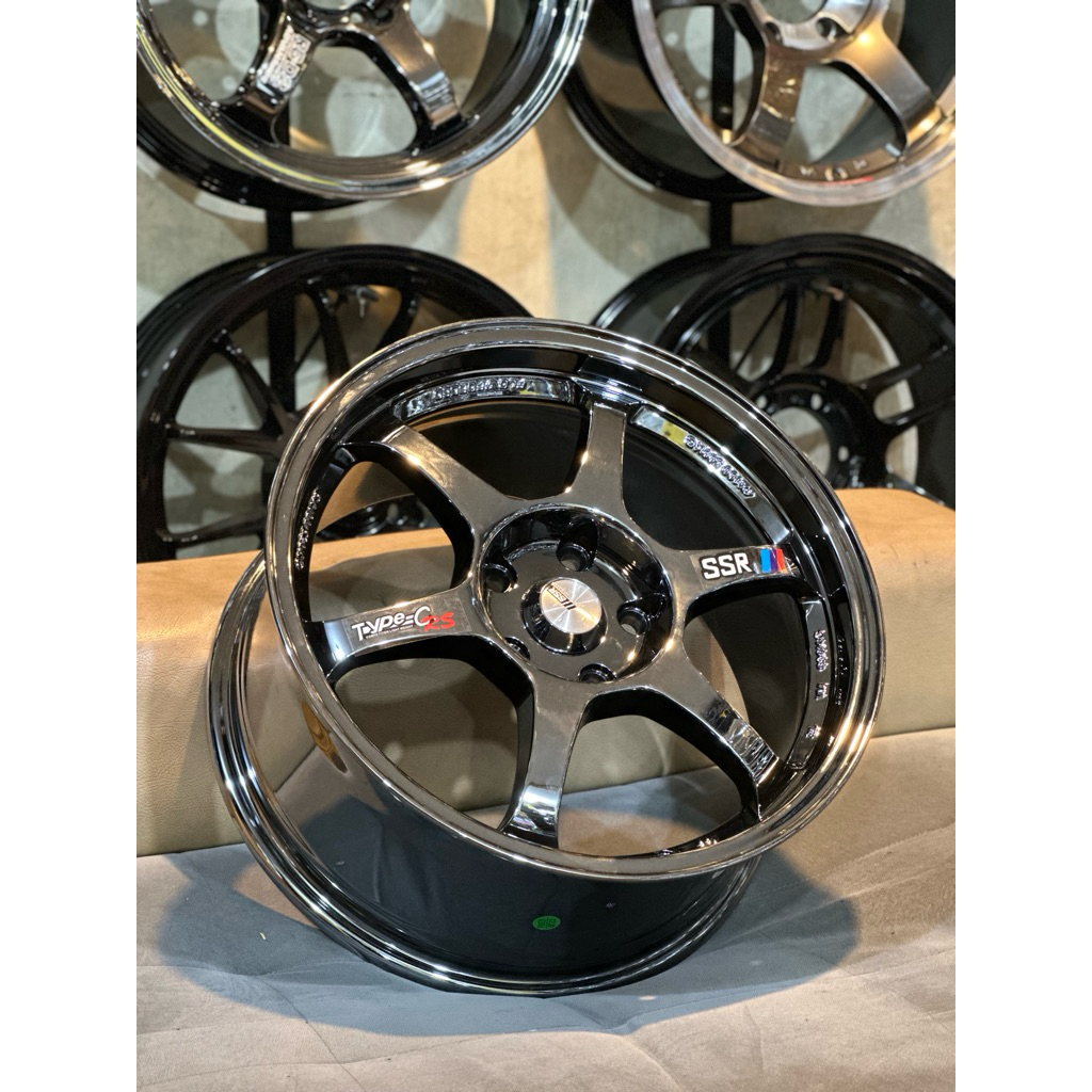 Velg Ssr Type C Blackchrome R17 Kondisi baru