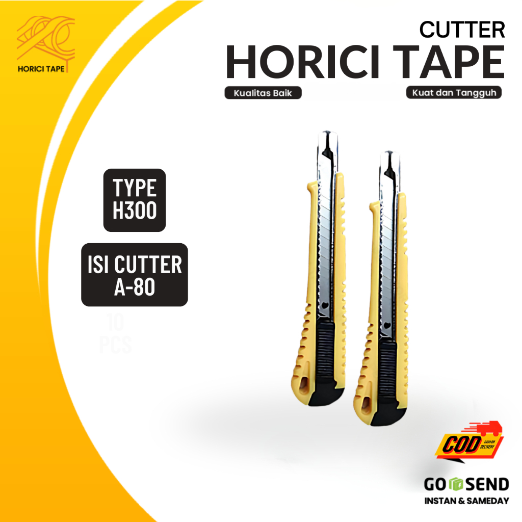 

HORICI kater 140MMx28MM kater H300 Tajam Kuat ISI Cutter A-80 Kater Pisau Cutter