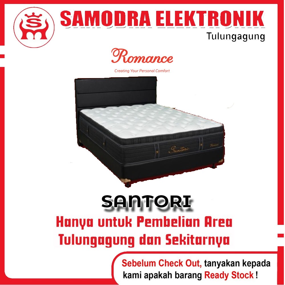 Kasur Springbed SANTORI 160x200Cm | Romance Flex Spring | Medium Soft | Tebal 38 cm