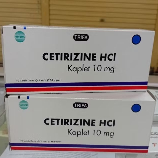 Cetirizine 10mg TRIFA box 100 kaplet