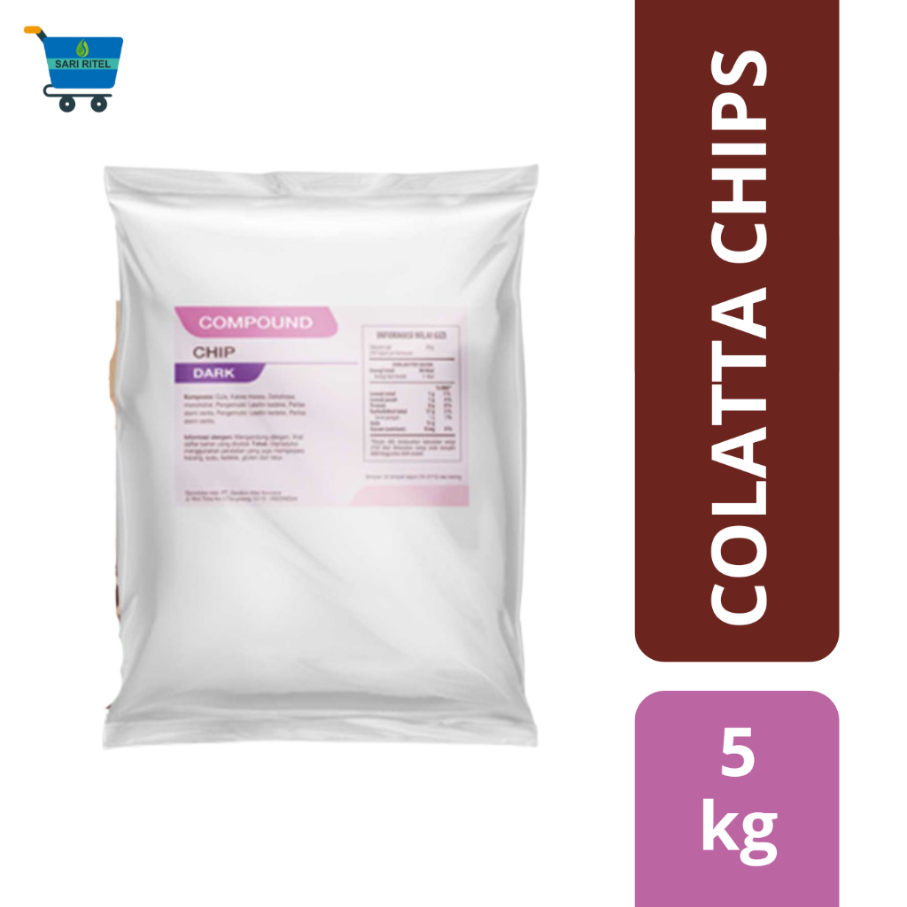 

COLATTA Compound Chips 5kg / Coklat Chips Compound Tabur