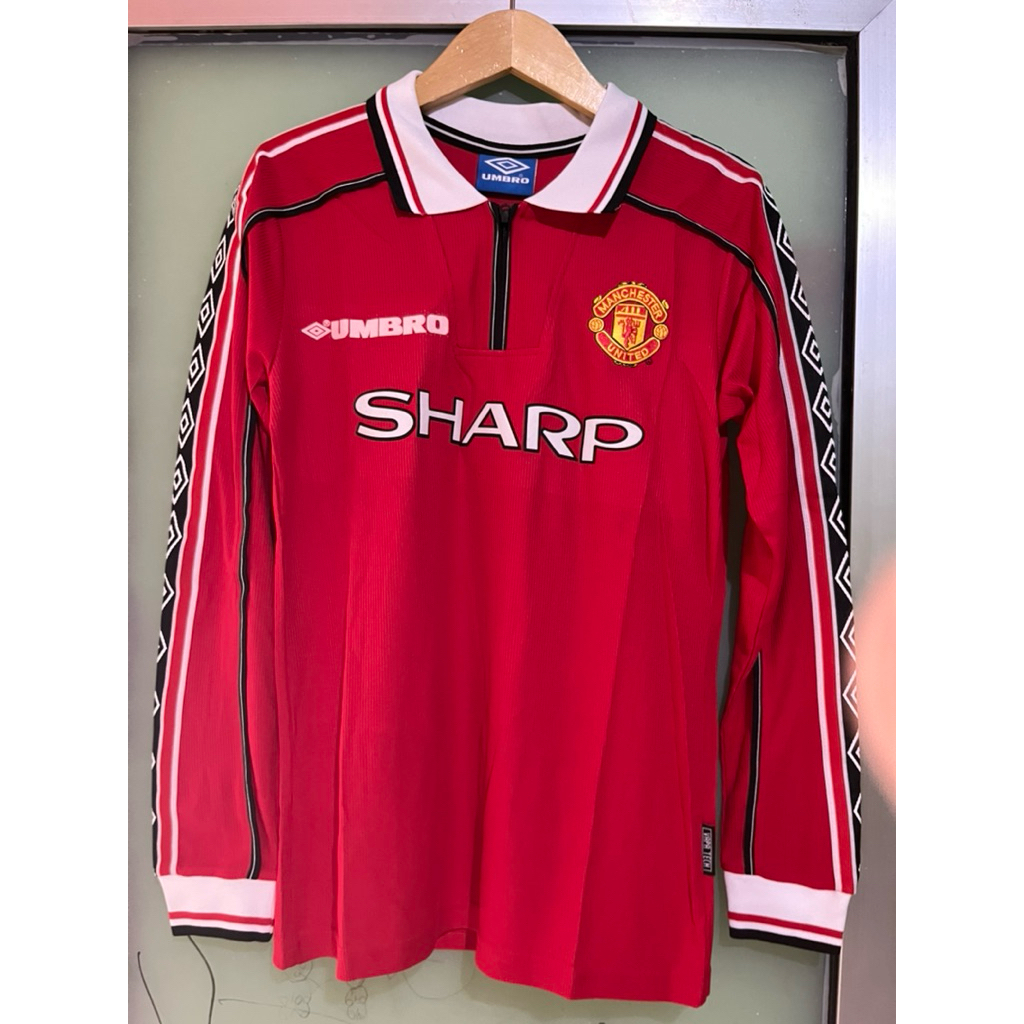 (RETRO) JERSEY VINTAGE MU HOME LS TREBLE WINNER UCL 1998