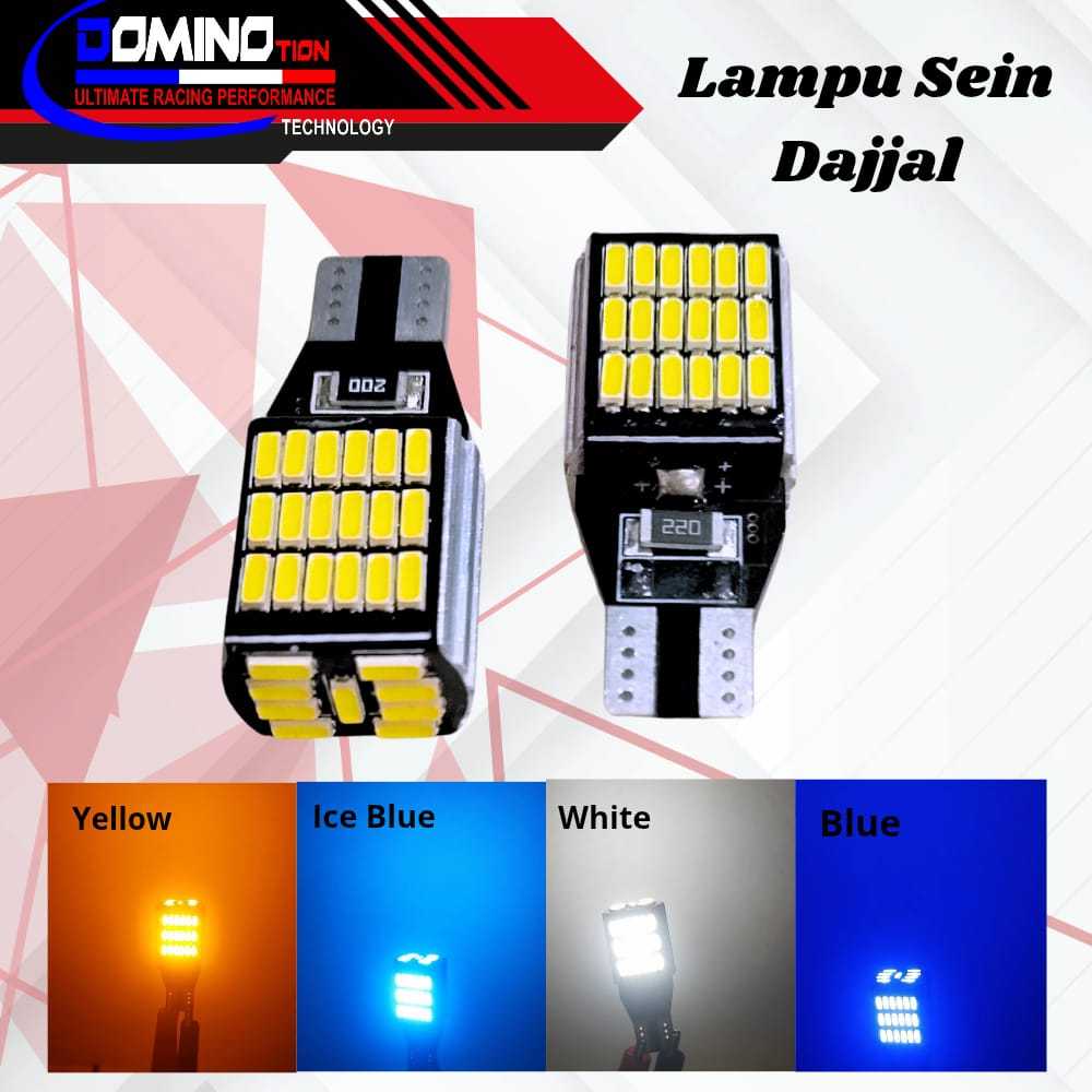 Lampu Senja Dajjal Lampu Sen Led Dajjal 45 Mata Lampu Led Sein Motor Model Dajjal  T15 T10 Super Ter