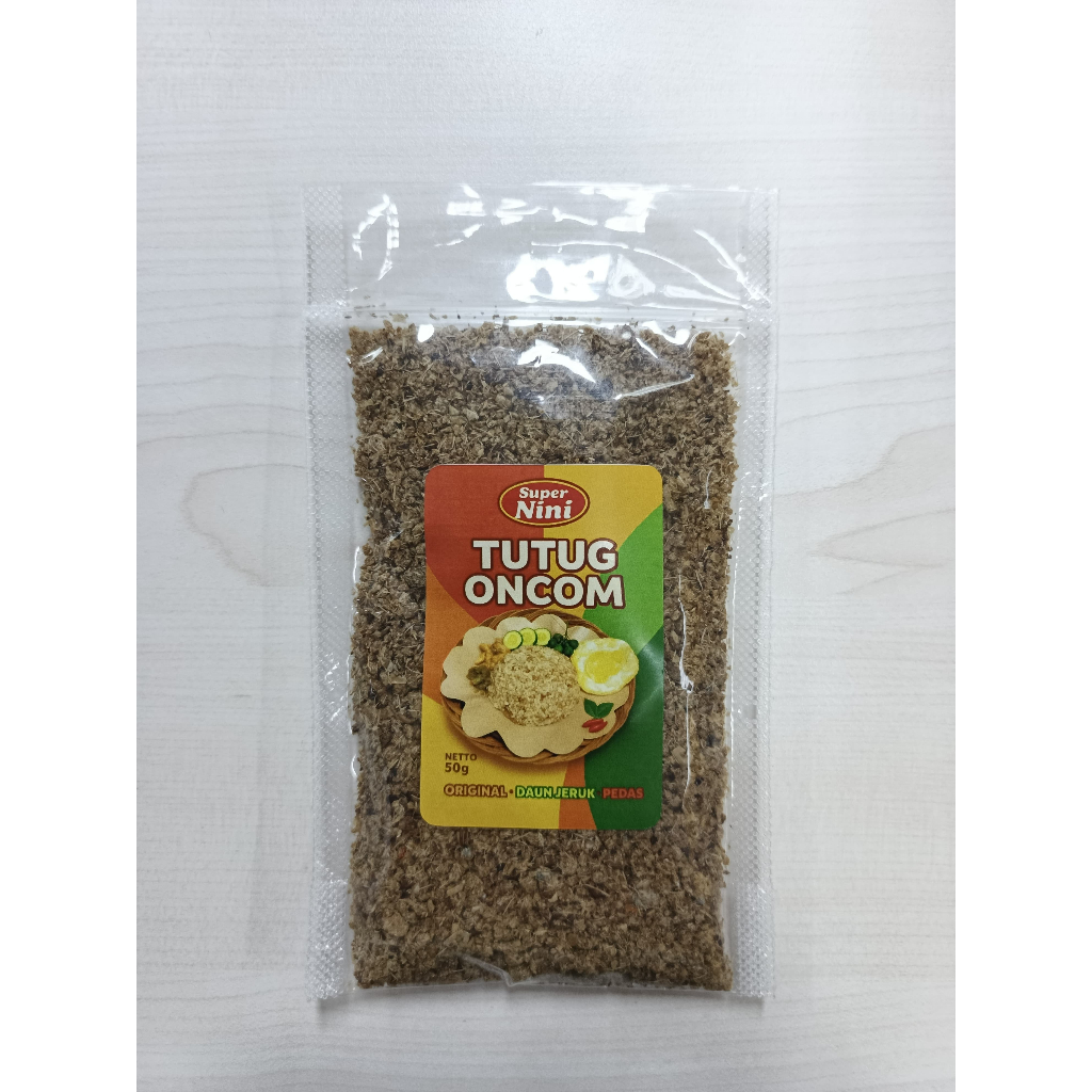 

Tutug Oncom Super Nini 75gr - Original, Daun Jeruk, Pedas | Makanan Khas Sunda Siap Makan