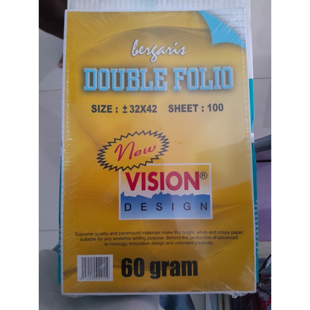 

Kertas Folio Bergaris Vision 60gram