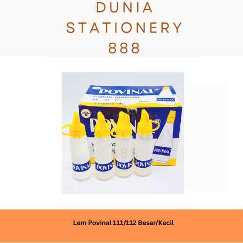 

Lem Cair Povinal Kecil 111 / Besar 112 (1 pcs)