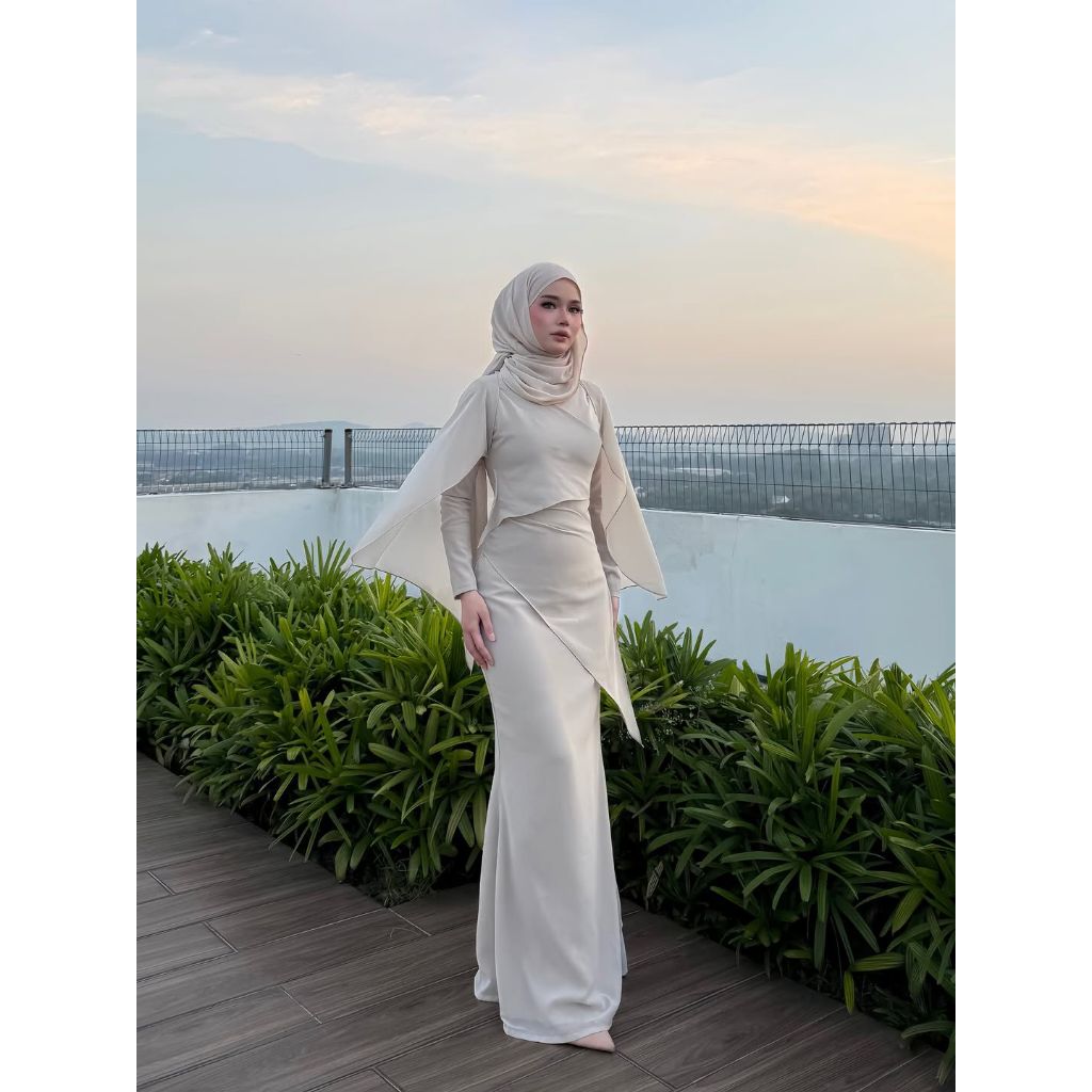 Aline Dress Melayu Jumbo Model Simpel Kekinian Terbaru 2025