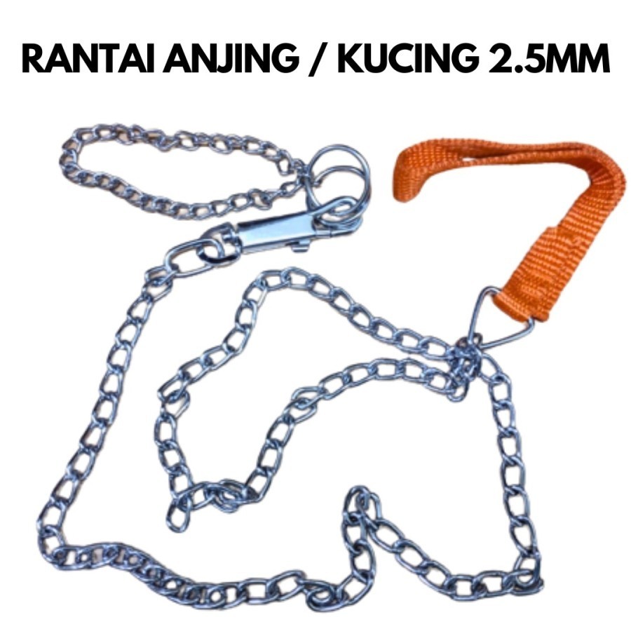 RANTAI ANJING 2 mm STAINLESS / Tali tuntun/tali anjing/rantai anjing berkualitas/ RANTAI ANJING KUCI