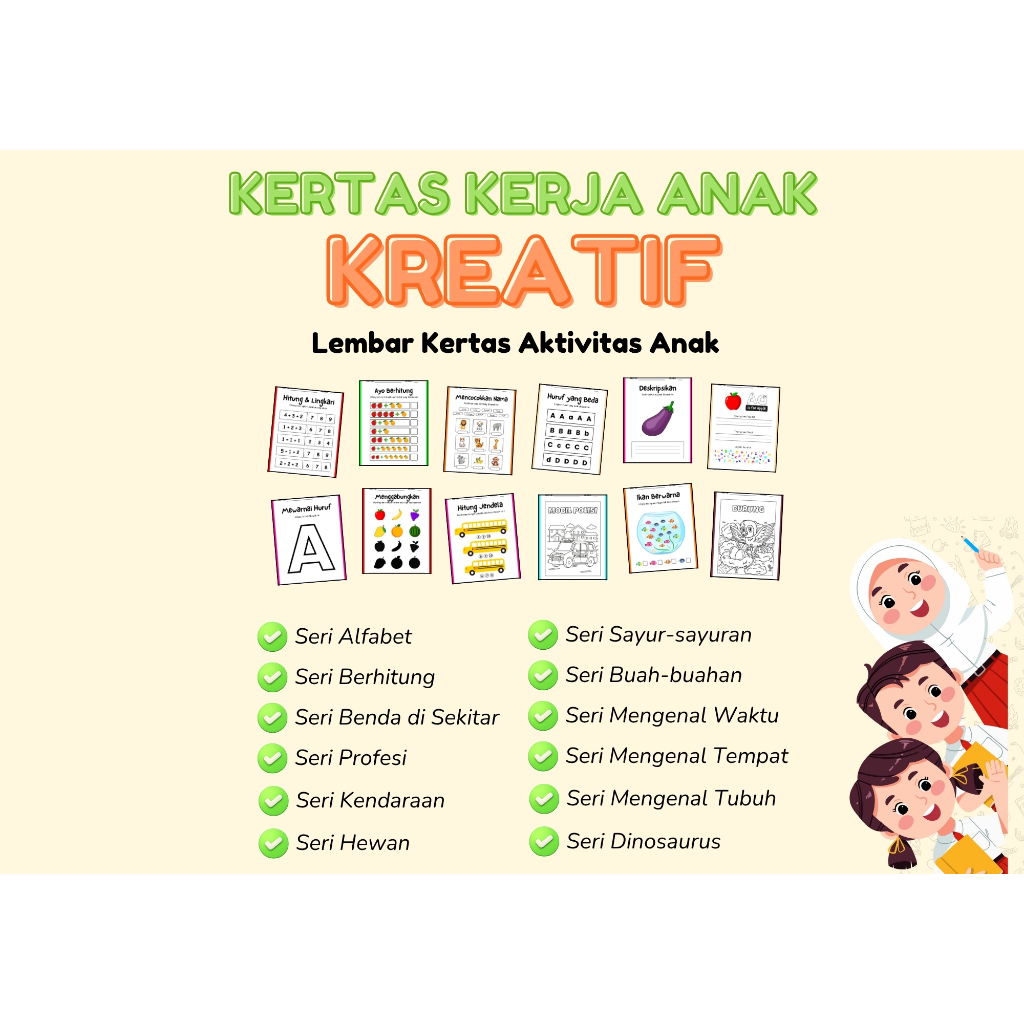 

LEMBAR KERJA ANAK BERHITUNG, PROFESI DLL ISI 40 LEMBAR