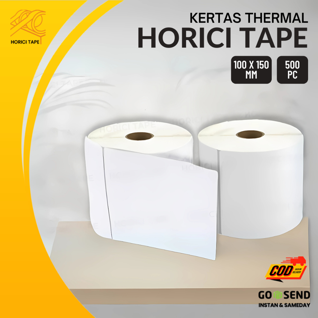 

HORICI Sticker Kertas Thermal Label 100 x 150 mm A6 Isi 500 Pcs