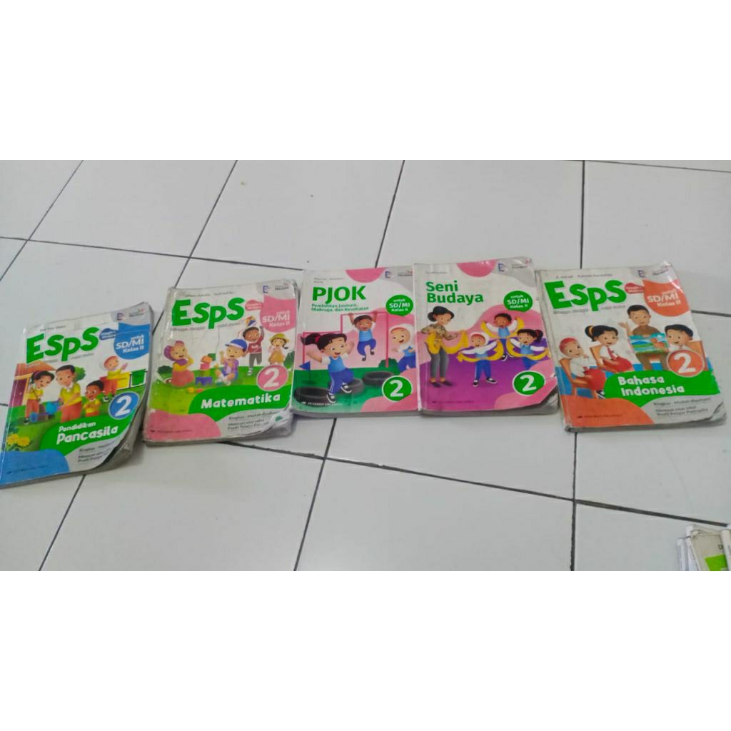 Paket Buku bekas ESPS kelas 2 original, barang yang sudah beli tidak boleh dikembalikan, beli berart