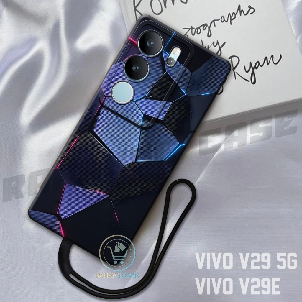 RAHAYOE CASE -  Case Vivo V29 5G - Case Vivo V29E  Free Tali Hp - Fashion Case Softcase Macaron Prot