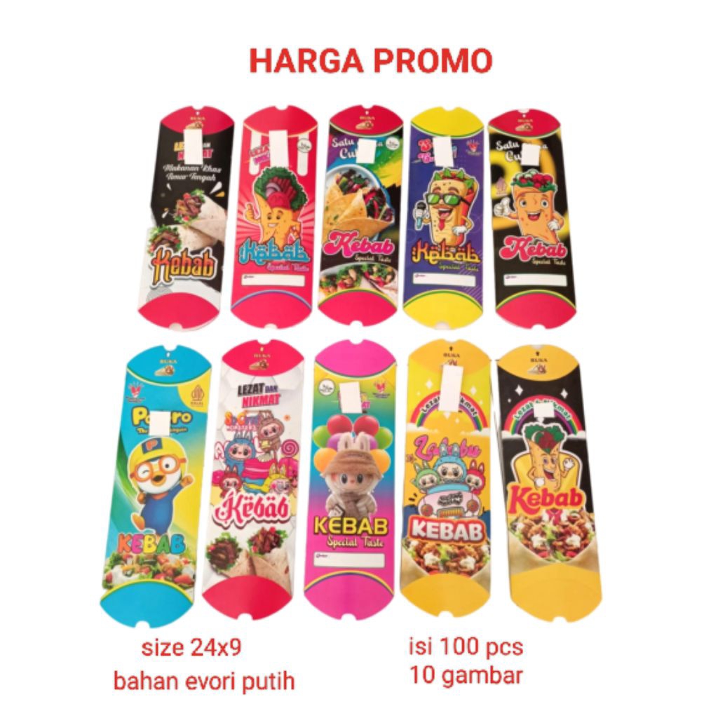 

Box kebab murah isi 100 Pcs High Quality Terbaru