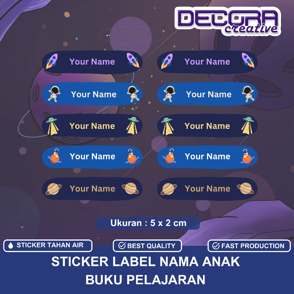 

50 PCS | STICKER LABEL BUKU NAMA MAPEL | LABEL BUKU PELAJARAN BAHAN CROMO
