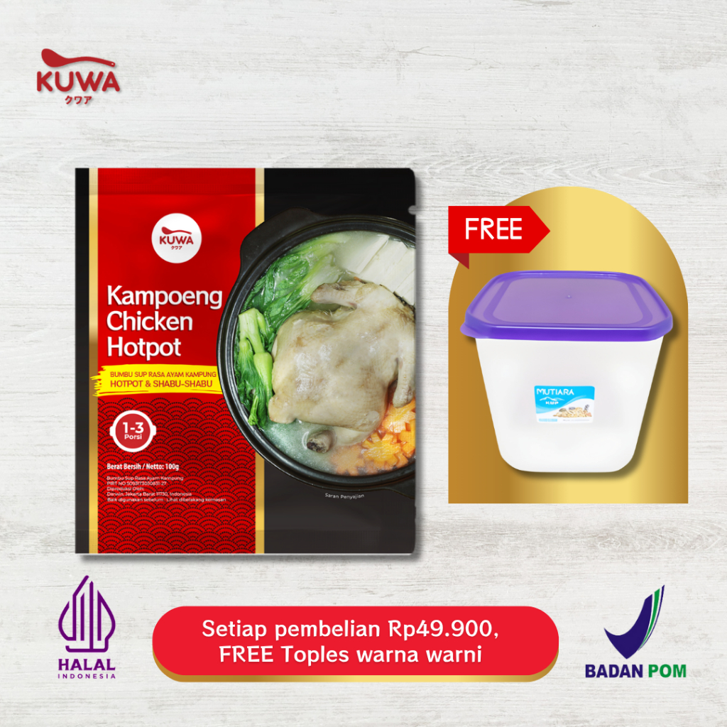 

KUWA Chicken Kampoeng Hotpot - Kaldu Sup Ayam Kampung - 100g
