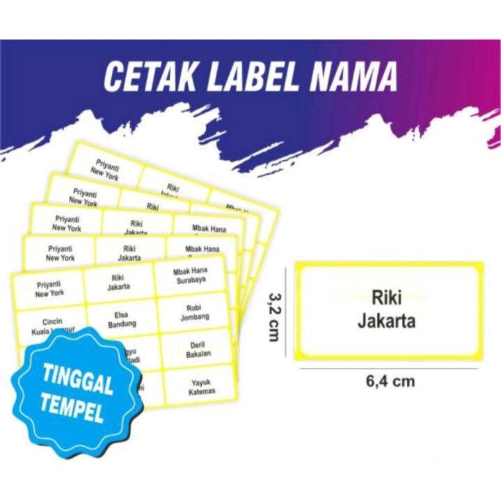 

[TERMURAH 120 nama] PRINT EDIT NAMA UNDANGAN LABEL TOM & JERRY BOOK