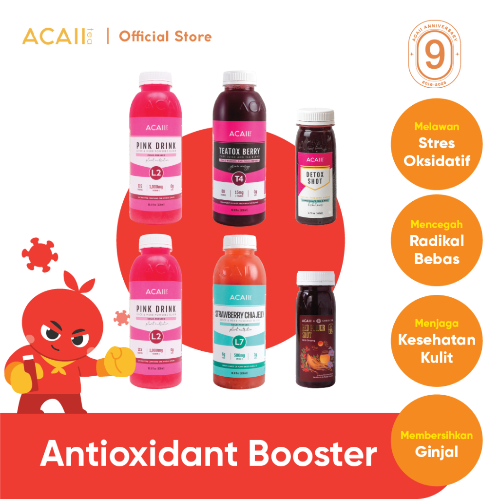 

Acaii Antioxidant Booster Pack (4x500 & 2x125)