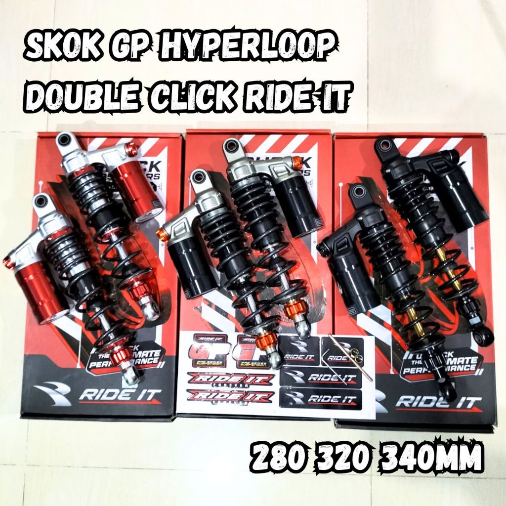 SHOCK GP HYPERLOOP RIDE IT SKOK DOUBLE CLICK 280 320 340mm CB GL JUPITER