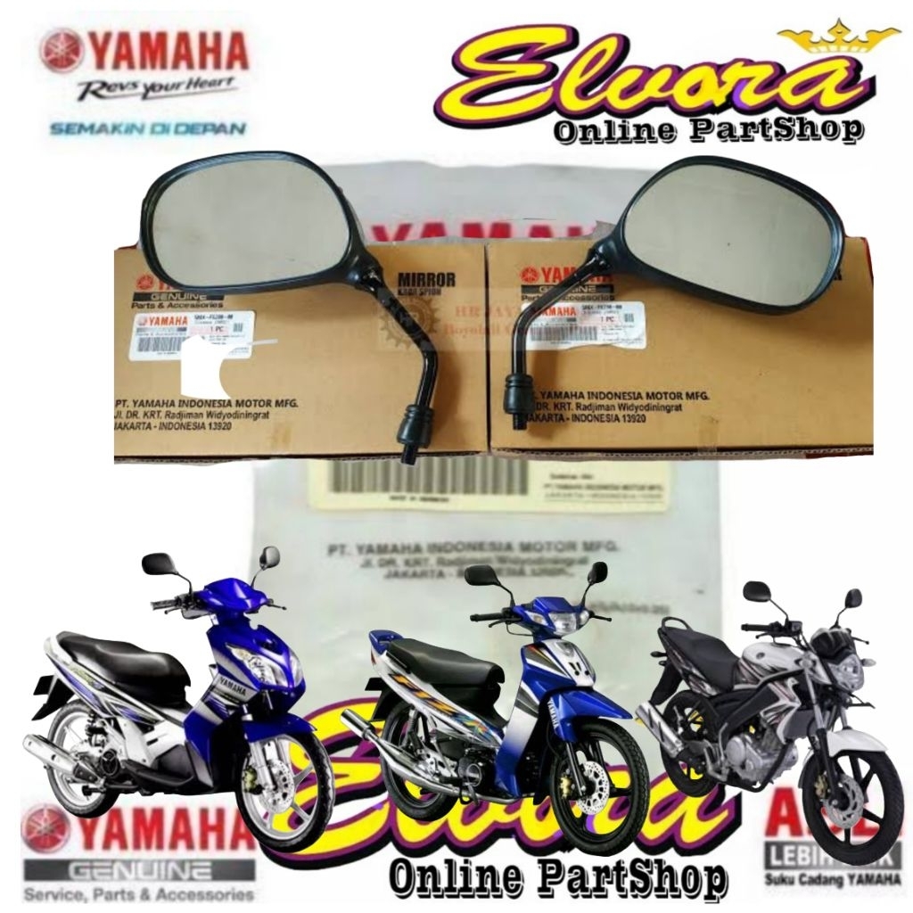 Kaca spion kanan kiri yamaha Vixion Old Nouvo Fiz R Original 5MX-F6280-00 5MX-F6290-00