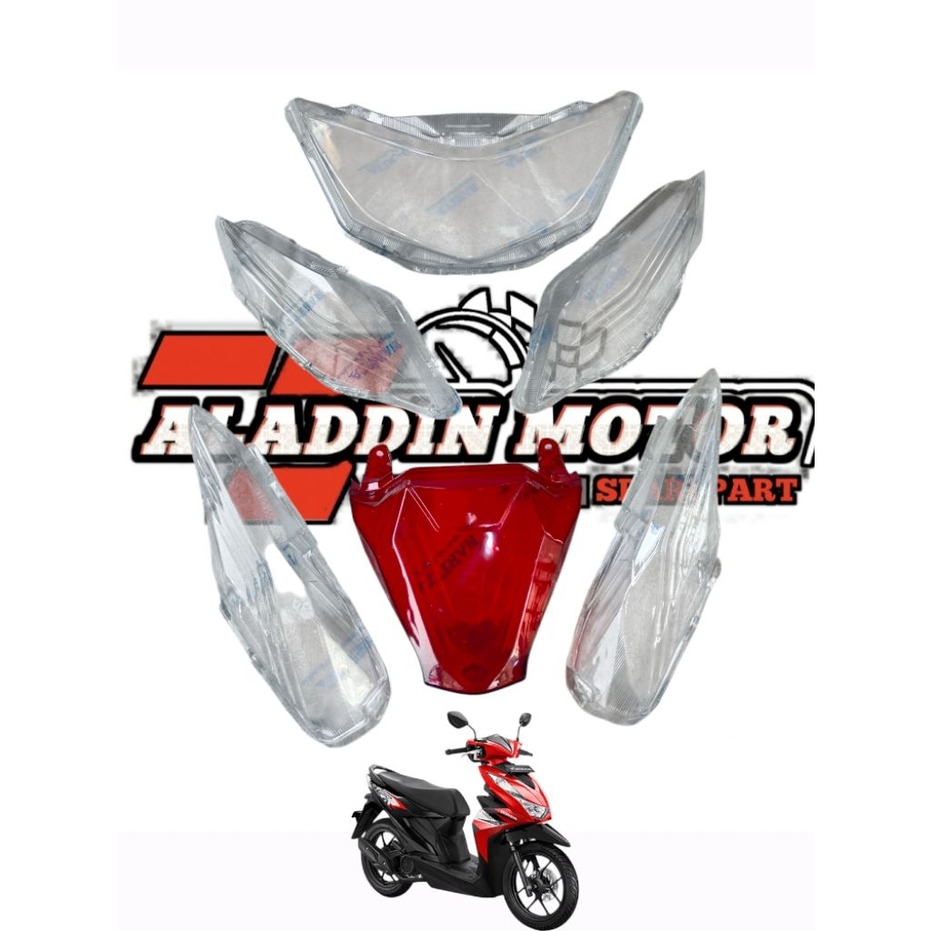 Kaca mika depan sein mika stop hona beat led 2020-2023 k1A