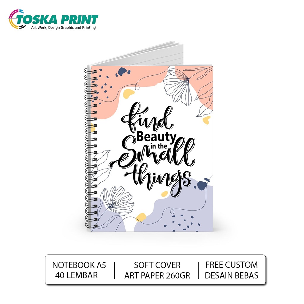 

Aesthetic A5 Notebook Jurnal Blank Garis