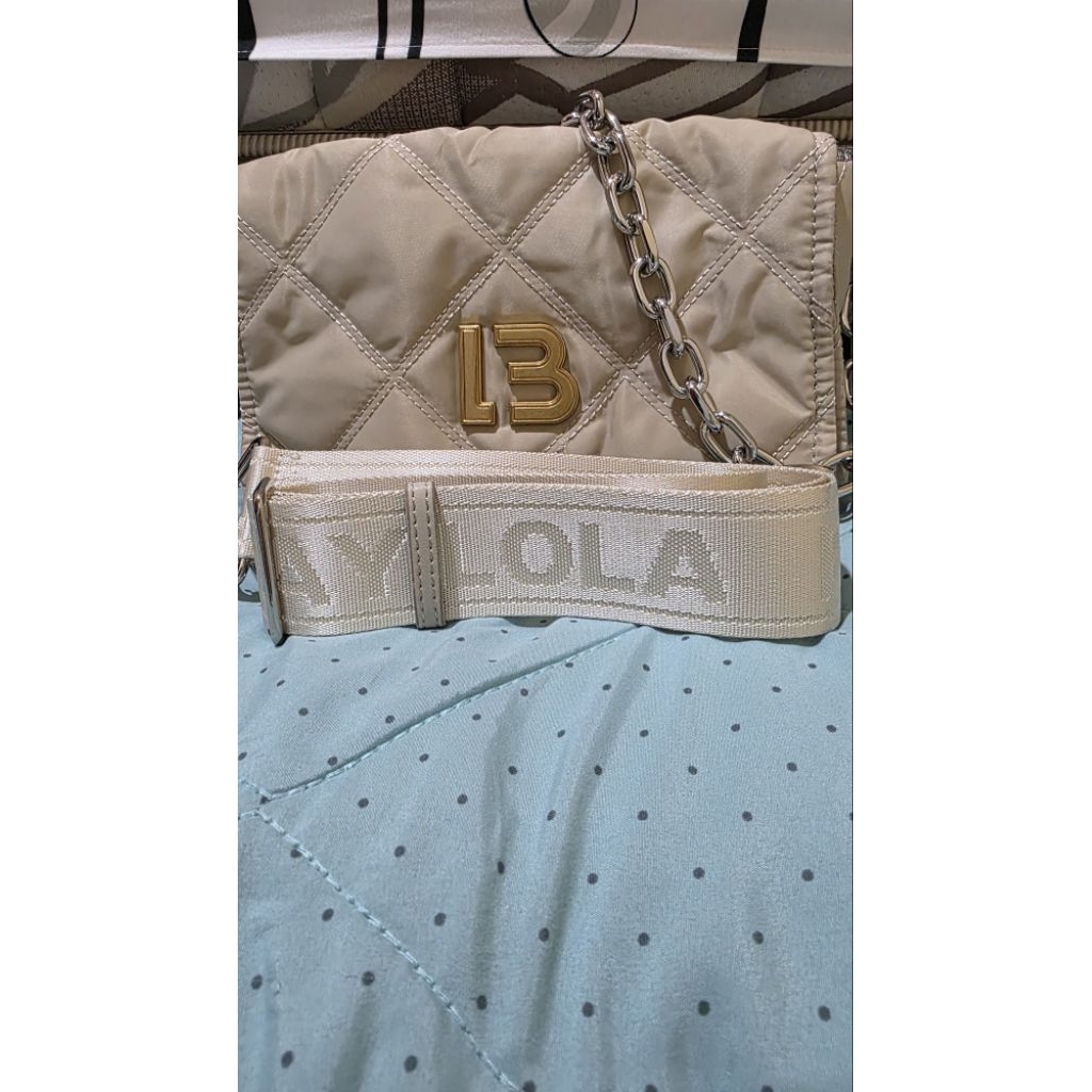 BIMBA Y LOLA NYLON FLAP SLING BAG