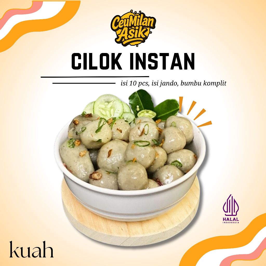 

CEUMILAN ASIK Cilok Goang Kemasan Instan Kuah dan Goreng