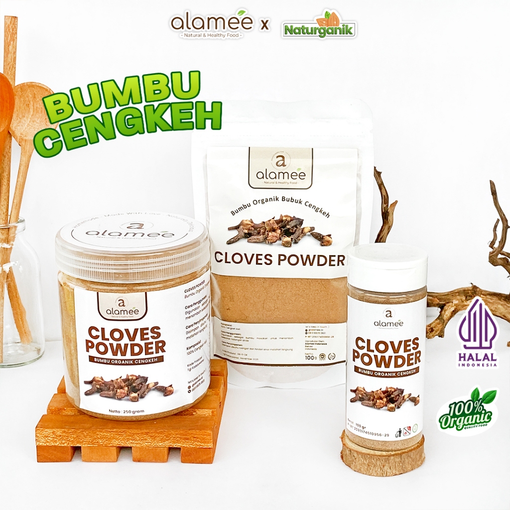 

ALAMEE Cengkeh Bubuk Clove Powder Ground Spice Murni Asli Seasoning Bumbu Organik Naturganik