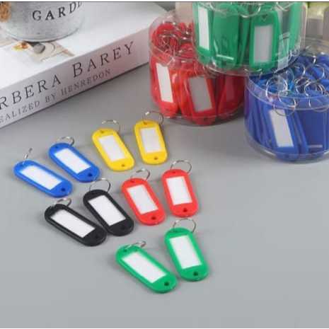 

AURORA Gantungan Kunci Label Nama Warna-warni, Serbaguna, dan Murah