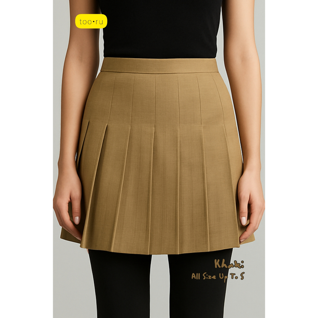 Too.ru | Bawahan Rok Celana Mini Rempel | Bawahan Wanita Rok Rempel Drill | All Size