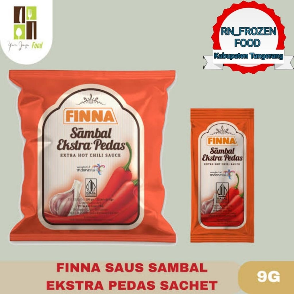 

FINNA SAUS SAMBAL EXTRA PEDAS SACHET 9 GRAM | 1 KARTON ISI 24 PACK