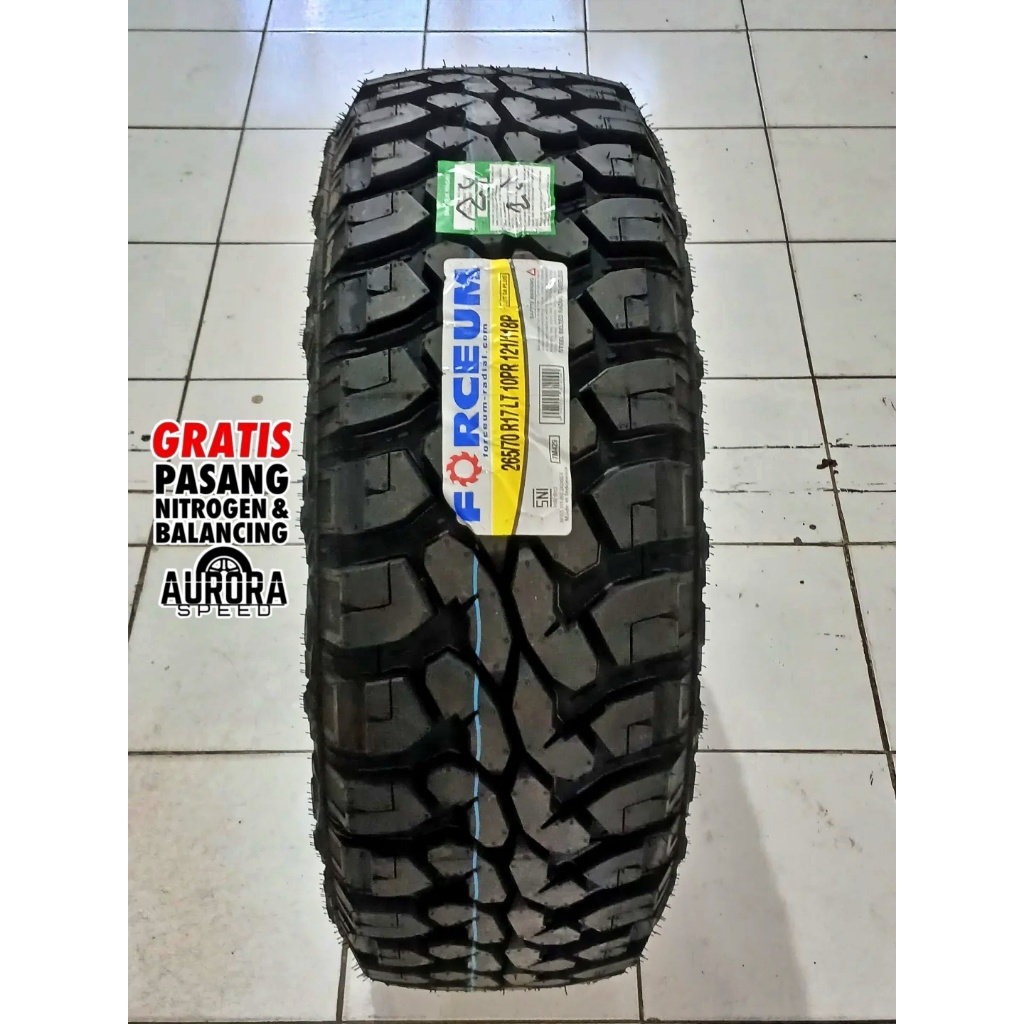 Ban mobil offroad ring 17 FORCEUM M/T 08 PLUS 265/70 R17 untuk Hilux Triton Ranger Pajero Fortuner
