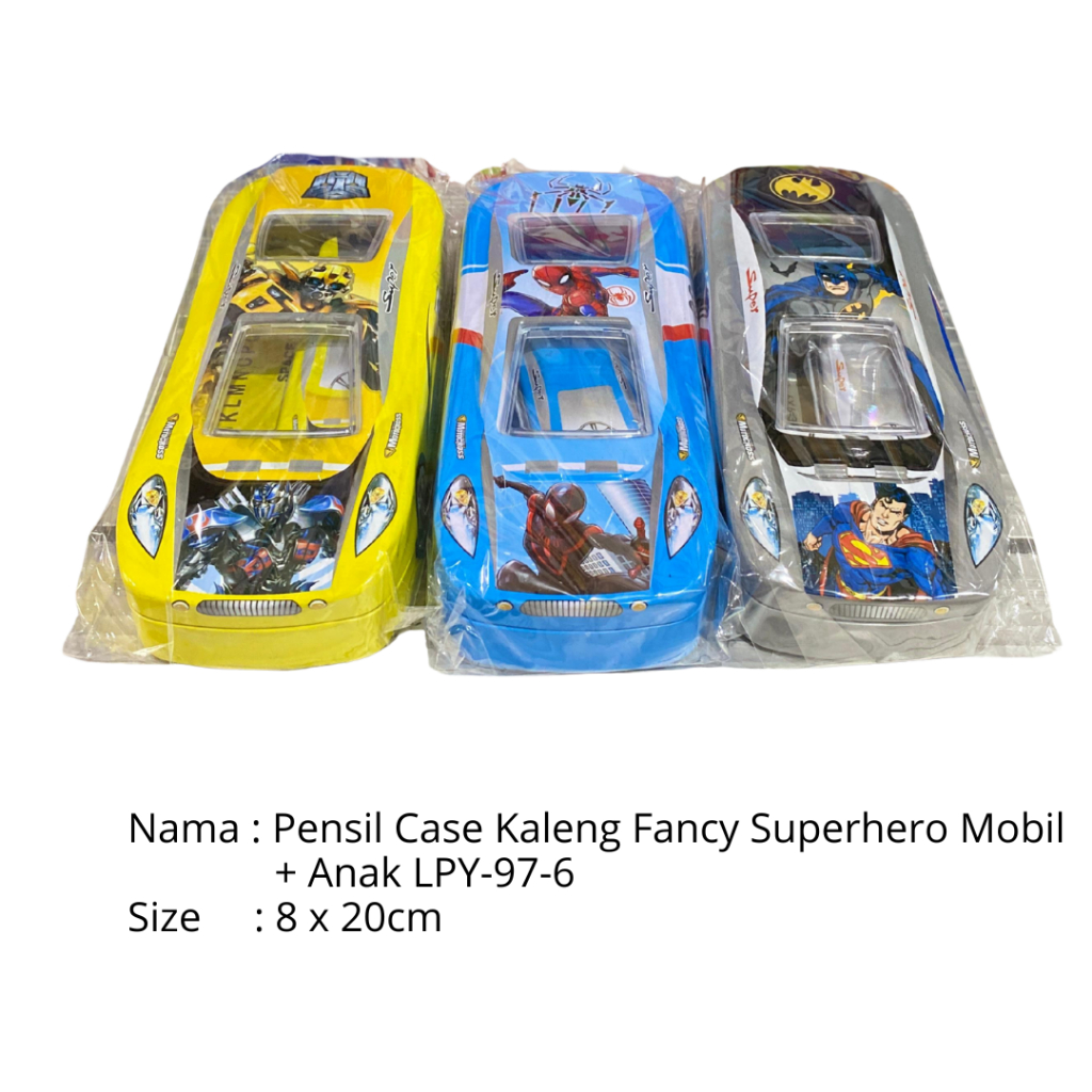 

Pensil Case Kaleng Fancy Superhero Mobil Anak LPY-97-6