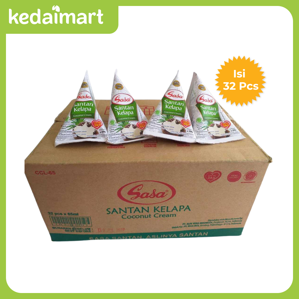 

Santan Kelapa Sasa Dus Isi 32 x 65 ml