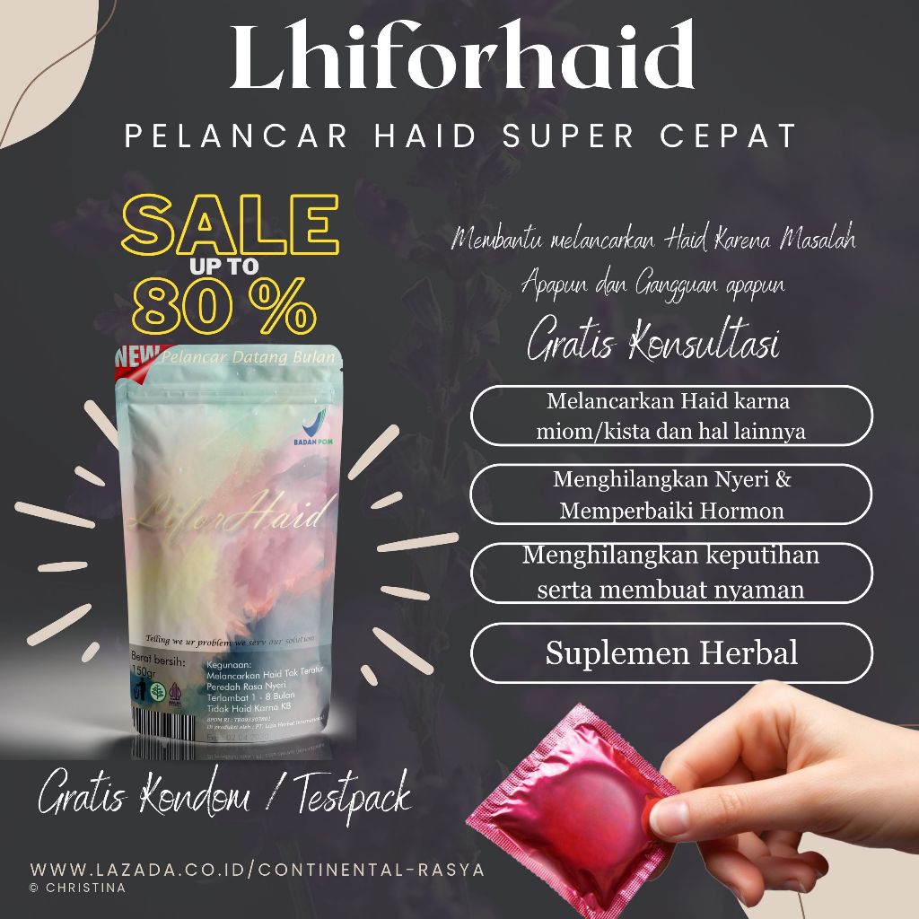 Lhiforhaid Jamu Pelancar Haid Herbal Caremens Pelancar Alami obat telat haid obat telat menstruasi L