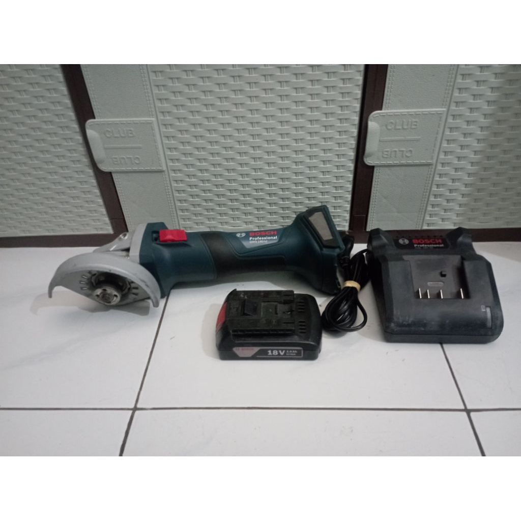 bosch gws 180 li brusless / gerinda baterai bosch gws180 li