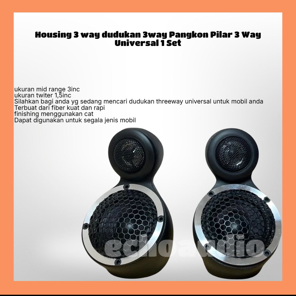 Housing 3 way dudukan 3way Pangkon Pilar 3 Way Universal 1 Set