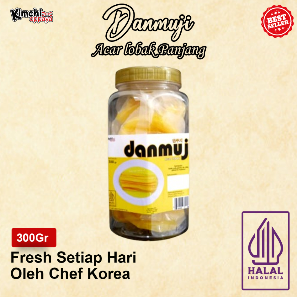 

Danmuji Kimbab Acar Lobak Kuning Untuk Kimbab 300 Gram Isi 10 Potong Panjang