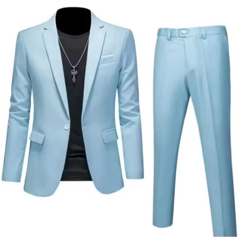 2 In 1 Setelan Jas Pria Stelan Jas Pria Set Jas Pria Setelan Jas Pria Formal Set Jas Set Blazer Pria