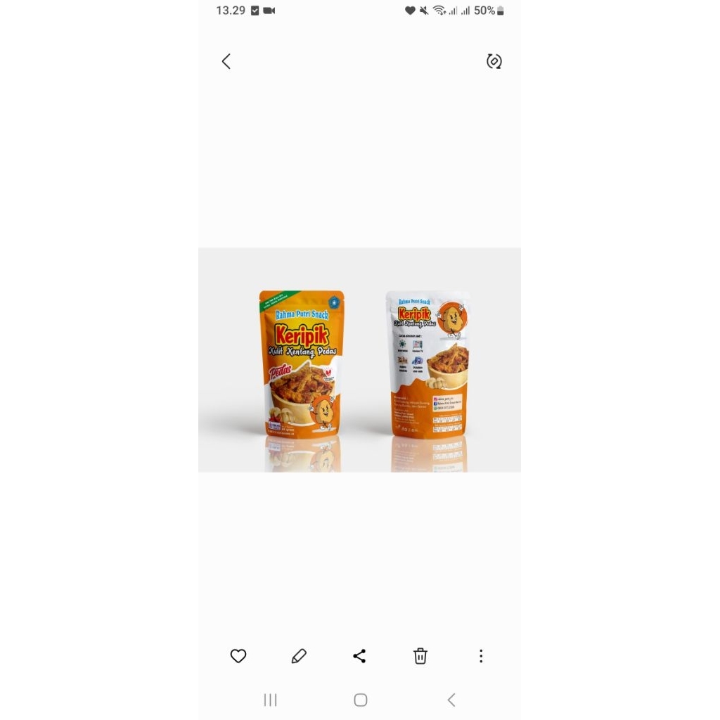 

Keripik Kulit Kentang Pedas